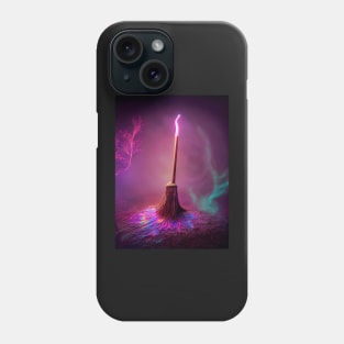 Magical Broomstick Working Its Magic Phone Case