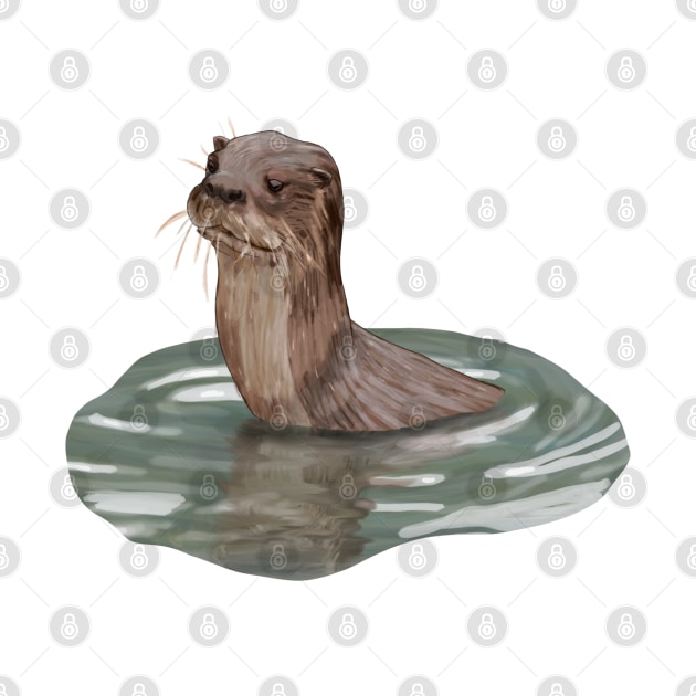 otter by wrsartist