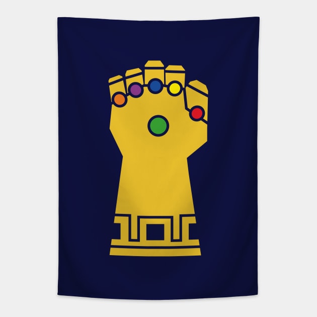 Minimalist Infinity Gauntlet Tapestry by PWCreate