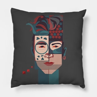 Geometric man Pillow