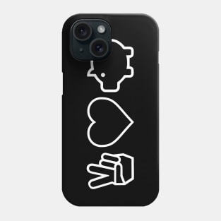 Peace, Love, And Pigs - Pig Phone Case