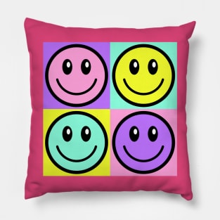 Quad Smileys Pillow