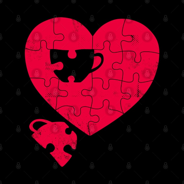 I love coffee and puzzles by inkonfiremx