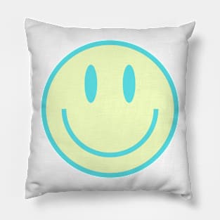 Smiley Face in Green Pillow