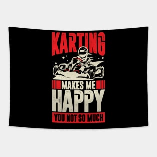 Funny Go Kart Driver Gift Tapestry