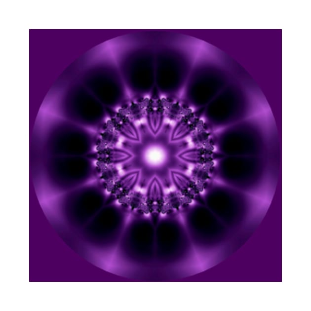 Center Light Purple Satin Mandala by DANAROPER