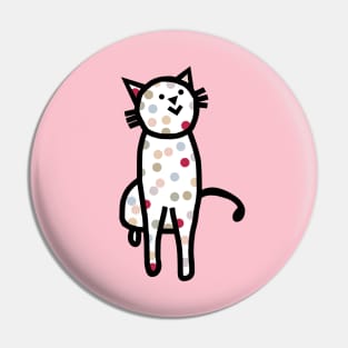 Cute Spotty Kitty Cat Pin