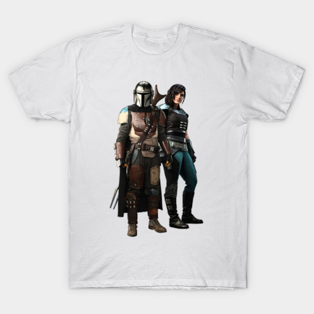 The Mandalorian & Cara Dune - Star Wars - T-Shirt | TeePublic