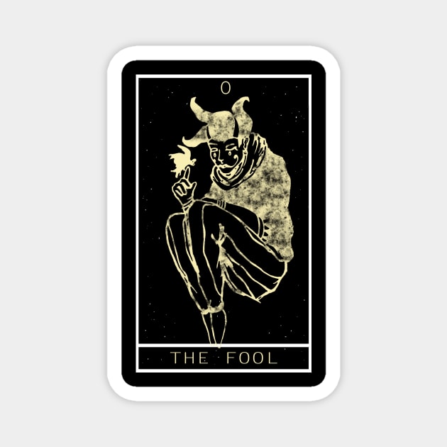 Tarot card The fool Magnet by hackneydagger