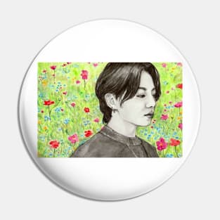 Jungkook and Wildflowers Pin