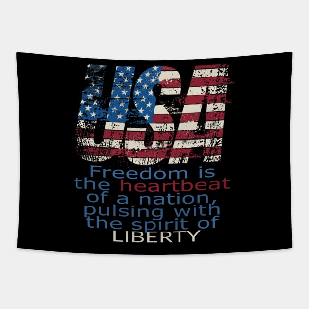 July 4th Tapestry by TeeText