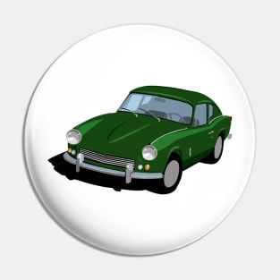 Triumph GT6 Mk1 Graphic  -British Racing Green Pin