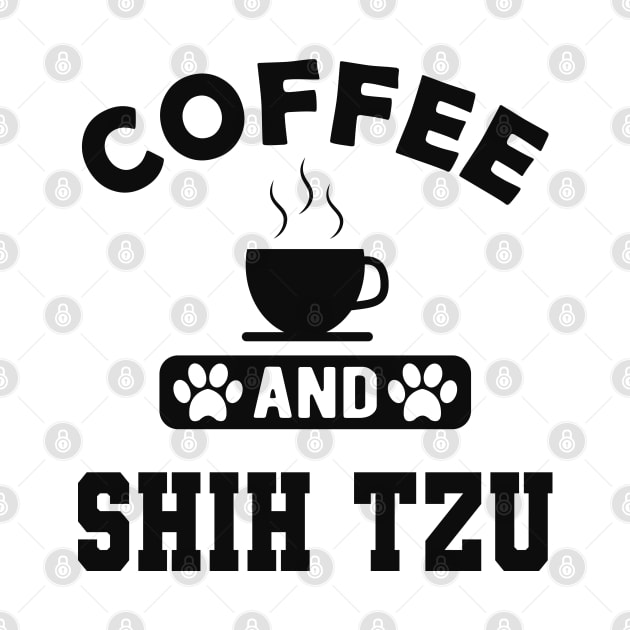 Shih Tzu Dog - Coffee and shih tzu by KC Happy Shop