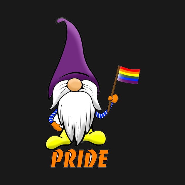 Pride Flag Gnome by Art by Eric William.s