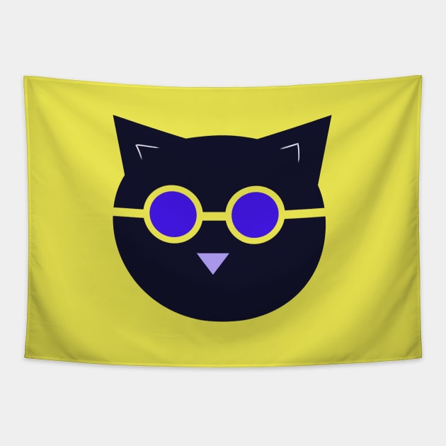 Cat in glasses Tapestry by monika27