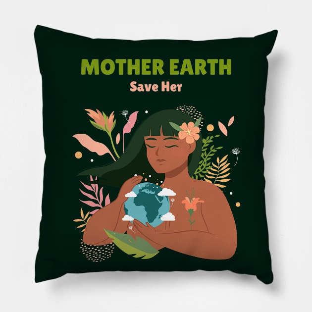 Mother Earth, Save Her Pillow by Spirit Animals 21