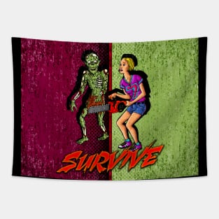 Zombie Survival Tapestry