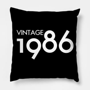 Vintage 1986 Gift 34th Birthday Party Pillow