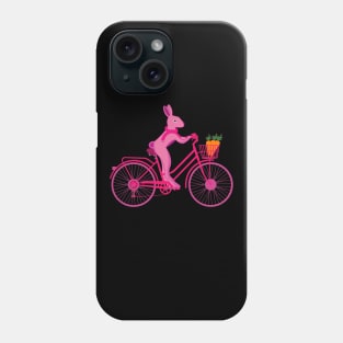 rabbit biker,rabbit biker,bicycle,cyclist,bicycle rider,bike,mountain bike Phone Case