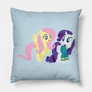 Fluttershy and Pony Tones Rarity Pillow