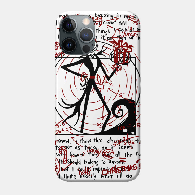 Vitruvian Nightmare - The Nightmare Before Christmas - Phone Case