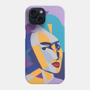 Sally - Cubism Portrait Phone Case