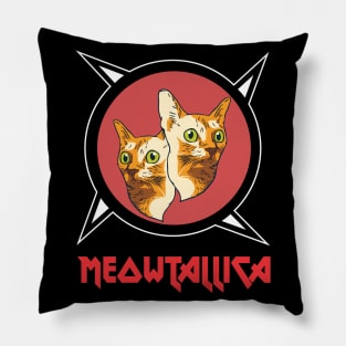 Meowtallica Pillow