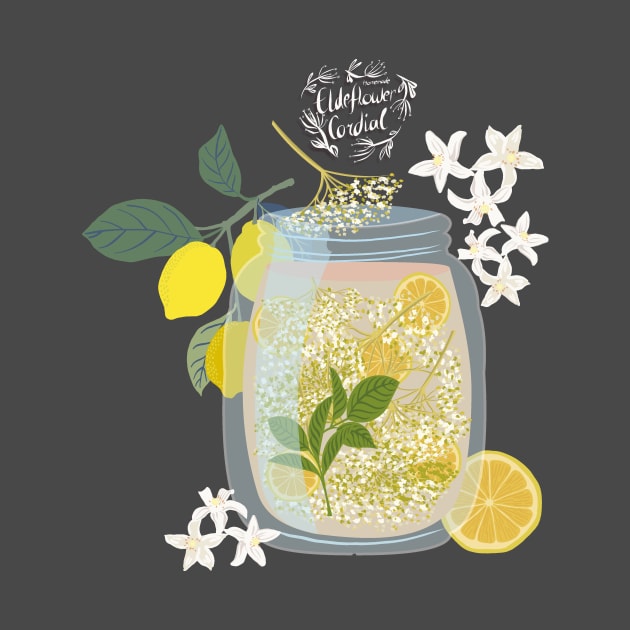 Elderflower cordial - transparent bg by Flyingrabbit