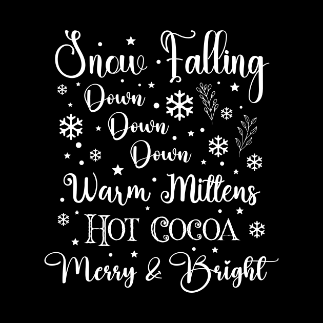 Snow is Falling in Light Font by Wizardbird