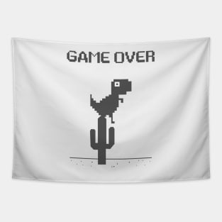 Dino Game Over Tapestry