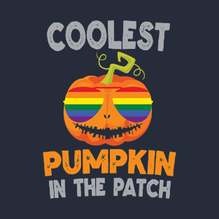 Coolest Pumpkin In Patch Halloween LGBT T-Shirt