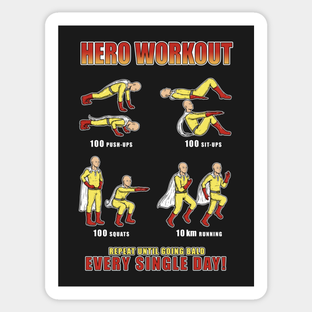 HERO WORKOUT - Anime - Sticker