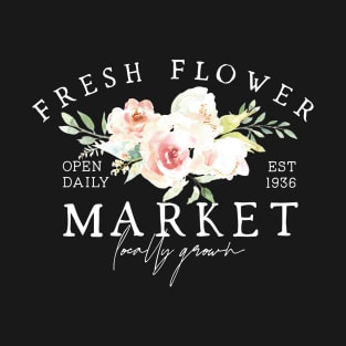 Fresh Flowers Market	Cottagecore T-Shirt