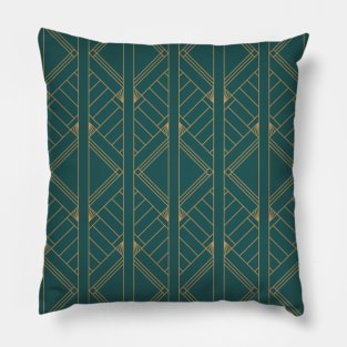 Rockefeller Inspired Turquoise Pillow