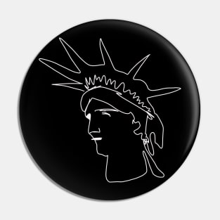 Statue of Liberty - Very Minimal Drawing Style Pin