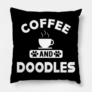 Doodle Dog - Coffee and doodles Pillow