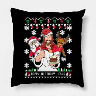 Happy Birthday Jesus Pillow