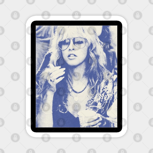 Stevie Nicks-Vintage Halftone Magnet by Ecsa