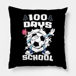 100 days of school featuring a dabbing Football #2 Pillow