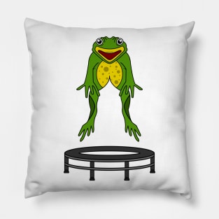 Frog with Trampoline Pillow