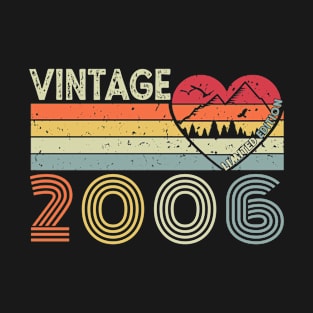 Sixteen Years Old Vintage 2006 Retro 16th Bday Party T-Shirt