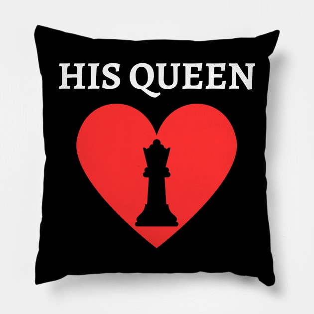 Chess - his queen - valentine Pillow by William Faria