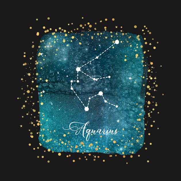 Aquarius Constellation by Underthespell