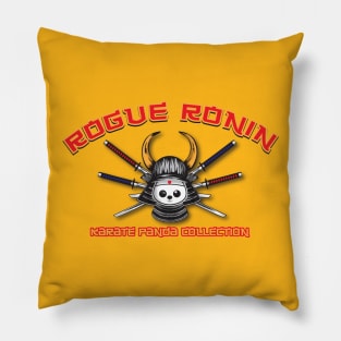 Rogue Ronin with Swords Karate Panda Pillow