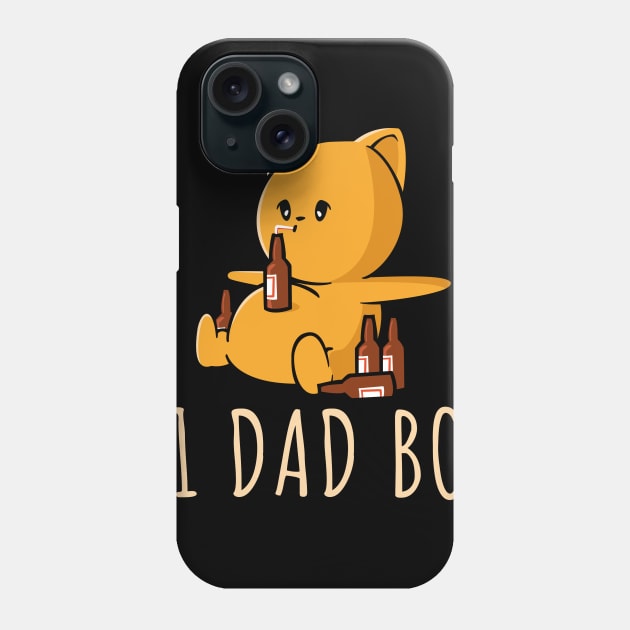 Number One Dad Bod Drinking Beer Funny Father's Day Phone Case by NerdShizzle