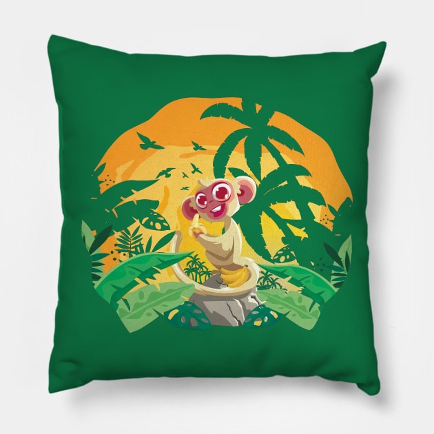 Monkey king the Junggel Pillow by mamas_cacing