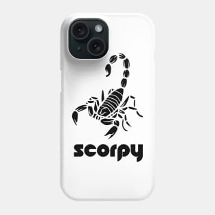 Scorpio - Scorpy full black Logo T-shirt for Birthday Gift Phone Case