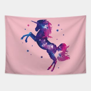 Unicorn Galaxy: Silhouette of Unicorn in the Universe Tapestry