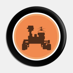 Rover Perseverance and Copter Light Shirt Pin