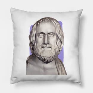 Greek Tragedian Euripides illustration Pillow